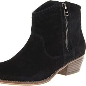 Steve Madden Leonn  Black Suede Ankle Bootie 8.5